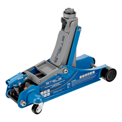 Домкрат гидравлический подкатной, поворотная рукоятка, 2 т, Low Profile, 100-350 мм Stels купить в Москве с доставкой по всей России | ProtosMarket.ru