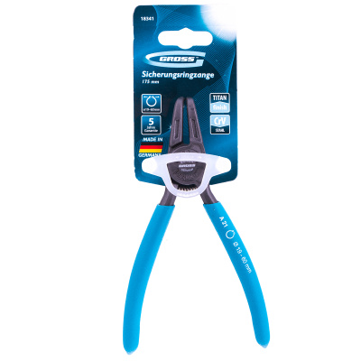 Съемник, 165 мм, для внешних стопорных колец (19-60 мм) изогнутые губки (разжим) Gross купить в Москве с доставкой по всей России | ProtosMarket.ru