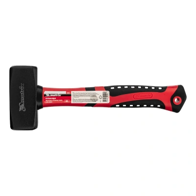 Кувалда, 1000 г, фибергласовая обрезиненная рукоятка Matrix купить в Москве с доставкой по всей России | ProtosMarket.ru