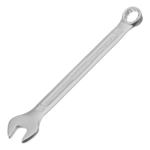 Ключ комбинированный 9 мм, CrV, холодный штамп Gross по ценам производителя в Казани с доставкой по всей России