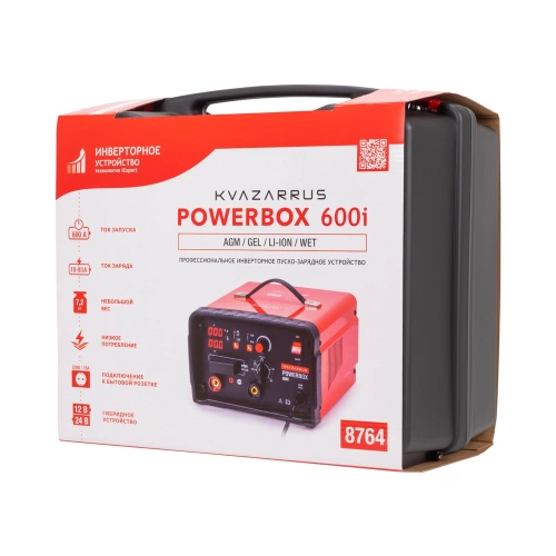 Инверторное пуско-зарядное устройство KVAZARRUS PowerBox 600i, таймер, пластиковый кейс купить в Москве с доставкой по всей России | ProtosMarket.ru