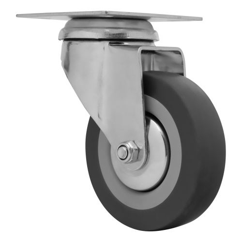 Колесо поворотное D 75 мм, крепление  платформенное Сибртех купить в Москве с доставкой по всей России | ProtosMarket.ru