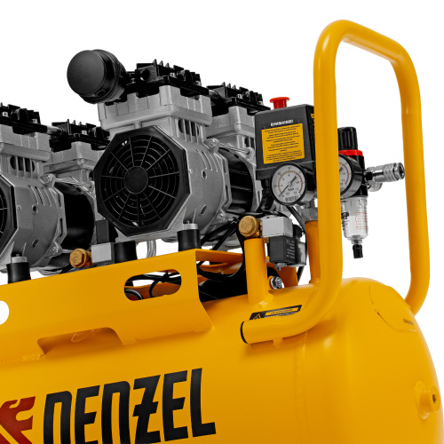 Компрессор безмасляный, малошумный DLS 1500/50, 1500 ВТ, 2x750, 50 л, 260 л/мин Denzel купить в Москве с доставкой по всей России | ProtosMarket.ru