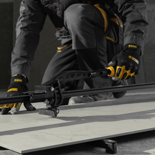 Плиткорез рельсовый 1200х16мм, каретка на подш., стальная станина, усил. рукоятка-пенал Denzel по ценам производителя в Казани с доставкой по всей России