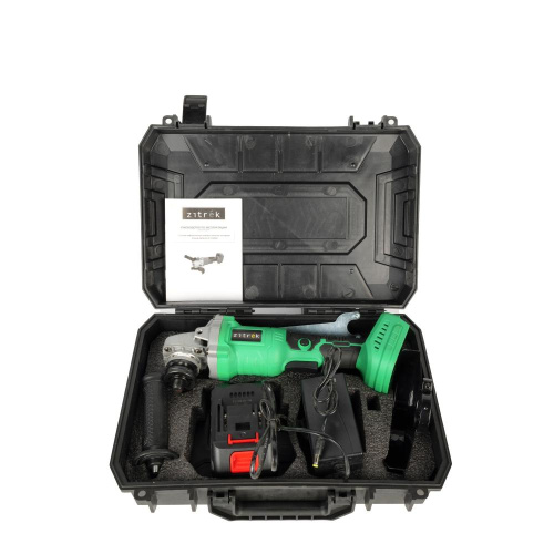 Углошлифовальная машина Zitrek ZKAG20-125 PRO (125мм, 20B, Li-Ion аккум. 4 Aч - 1шт, ЗУ, кейс) купить в Москве с доставкой по всей России | ProtosMarket.ru