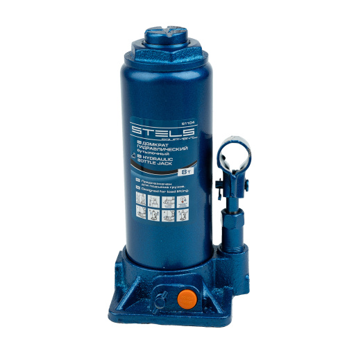 Домкрат гидравлический бутылочный, 8 т, H подъема 230-457 мм Stels купить в Москве с доставкой по всей России | ProtosMarket.ru