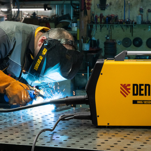Аппарат инвертор. полуавтомат. cварки IMIG-185SDR, 180 А, ПВ 60%, катушка 5 кг Denzel купить в Москве с доставкой по всей России | ProtosMarket.ru