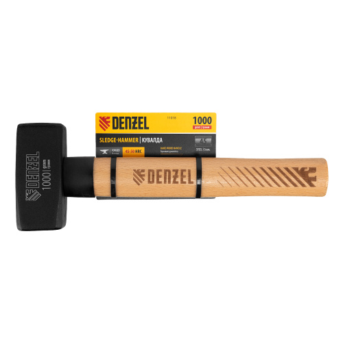 Кувалда, 1000 г, кованая головка, буковая рукоятка Denzel купить в Москве с доставкой по всей России | ProtosMarket.ru