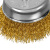 Щетка для дрели, 75 мм, "чашка" со шпилькой, латунированная витая проволока Matrix по ценам производителя в Казани с доставкой по всей России