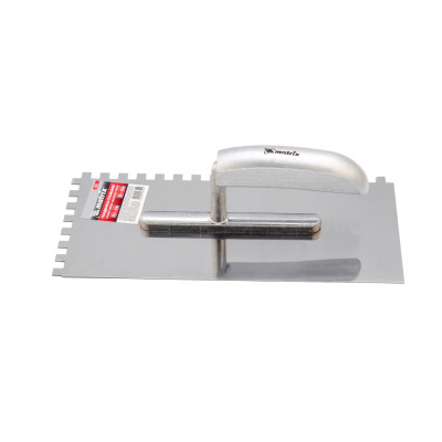 Гладилка из нержавеющей стали, 280 x 130 мм, деревянная ручка, зуб 8 x 8 мм Matrix купить в Москве с доставкой по всей России | ProtosMarket.ru