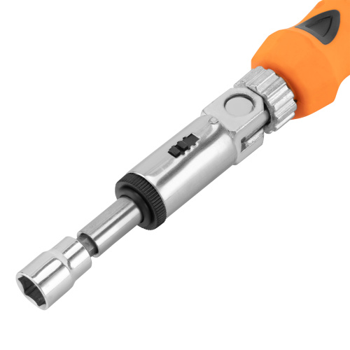 Отвертка реверсивная с шарниром, биты, торцевые головки, 18 шт, Sparta купить в Москве с доставкой по всей России | ProtosMarket.ru