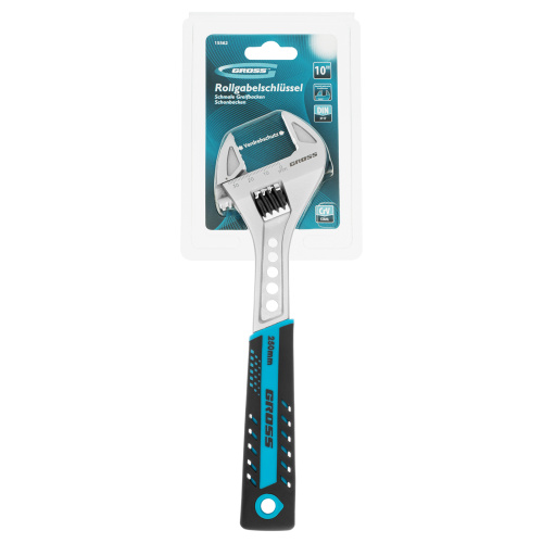 Ключ разводной, 250 мм, CrV, двухкомпонентная ручка Gross купить в Москве с доставкой по всей России | ProtosMarket.ru