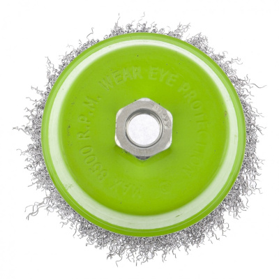 Щетка для УШМ, 100 мм, М14, "чашка", витая проволока Сибртех по ценам производителя в Казани с доставкой по всей России