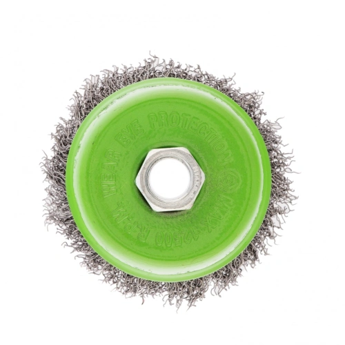 Щетка для УШМ, 75 мм, М14, "чашка", витая проволока 0.3 мм Сибртех по ценам производителя в Казани с доставкой по всей России