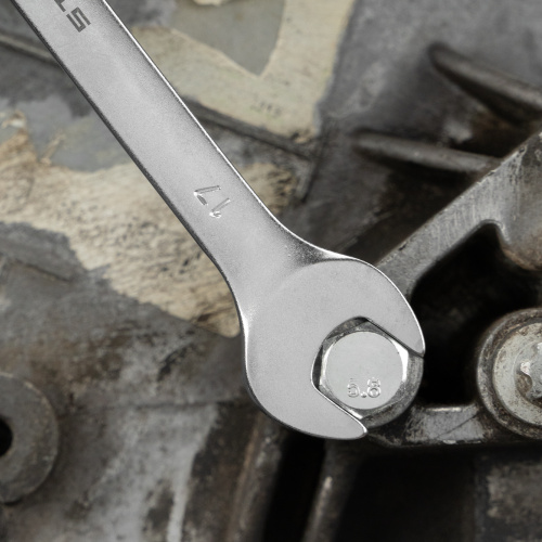 Ключ комбинированный, 17 мм, CrV, матовый хром Stels купить в Москве с доставкой по всей России | ProtosMarket.ru