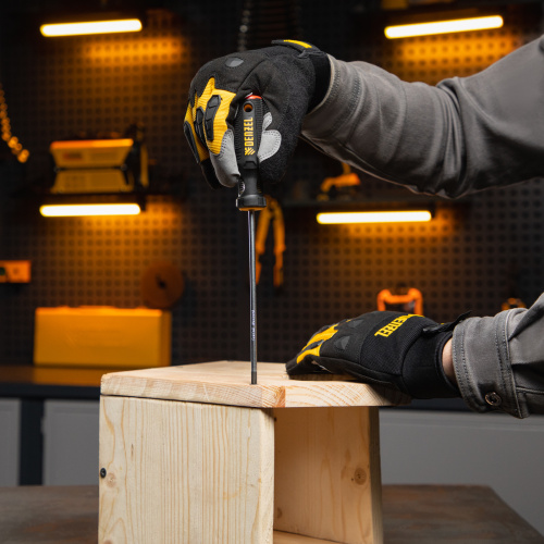 Отвертка PH1х150 мм, CrV, трехкомпонентная рукоятка Denzel по ценам производителя в Казани с доставкой по всей России