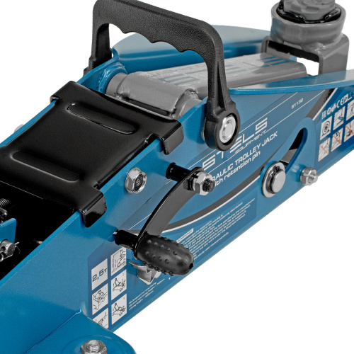 Домкрат гидравлический подкатной с фиксатором, 2.5 т, Safety Pin, 140-385 мм, в кейсе Stels купить в Москве с доставкой по всей России | ProtosMarket.ru