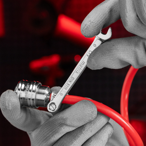 Ключ комбинированный, 6 мм, CrV, полированный хром Matrix купить в Москве с доставкой по всей России | ProtosMarket.ru