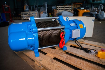 Лебедка электрическая 1000кг  70м с канатом 380В TOR KCD купить в Москве с доставкой по всей России | ProtosMarket.ru