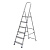 Стремянка, 6 ступеней, алюминиевая, Сибртех купить в Москве с доставкой по всей России | ProtosMarket.ru