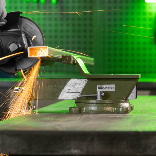 Тиски слесарные, 125 мм, стальные, поворотные Сибртех купить в Москве с доставкой по всей России | ProtosMarket.ru