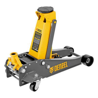 Домкрат гидравлический подкатной, 3 т, 125-470 мм, быстрый подъем, проф. Denzel по ценам производителя в Казани с доставкой по всей России