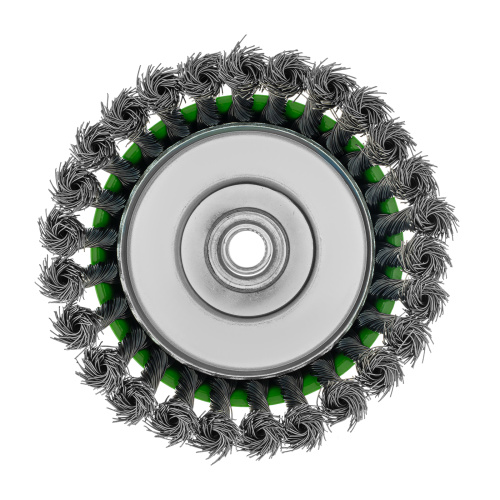Щетка для УШМ, 125 мм, М14, "чашка", крученая металлическая проволока Сибртех по ценам производителя в Казани с доставкой по всей России