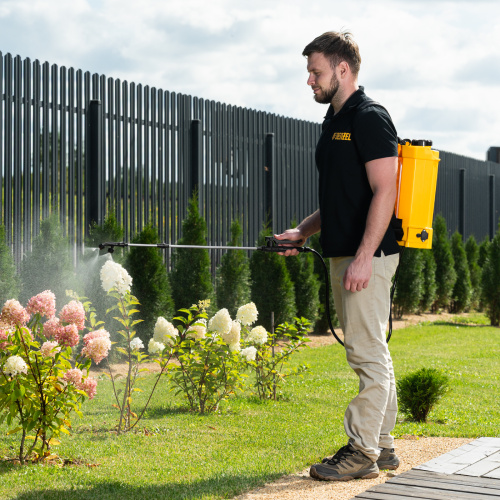 Опрыскиватель ранцевый аккумуляторный D-12LA, 12 л, 12 В, 8 Ач Denzel по ценам производителя в Казани с доставкой по всей России