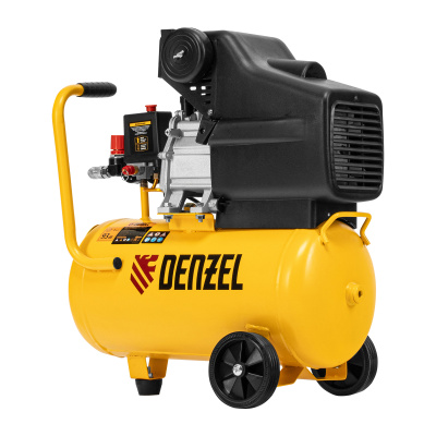 Компрессор воздушный DC1500/24, прямой привод, 1.5 кВт, 24 литра, 220 л/мин Denzel по ценам производителя в Казани с доставкой по всей России
