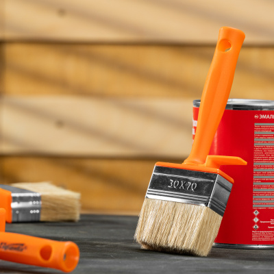 Кисть-ракля, 30х70 мм, натуральная щетина, пластмассовый корпус, пластмассовая ручка Sparta купить в Москве с доставкой по всей России | ProtosMarket.ru