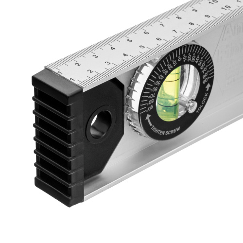 Уровень алюминиевый "Рельс", 800 мм, 3 глазка (1 поворотный) Matrix по ценам производителя в Казани с доставкой по всей России