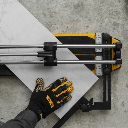 Плиткорез 600х14мм, цельнометал. напр., каретка на подш., стальная станина, рукоятка-пенал Denzel по ценам производителя в Казани с доставкой по всей России