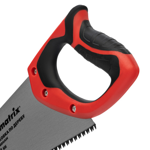 Ножовка по дереву, 400 мм, 7-8 TPI, зуб-3D, каленый зуб, двухкомпонентная рукоятка Matrix купить в Москве с доставкой по всей России | ProtosMarket.ru