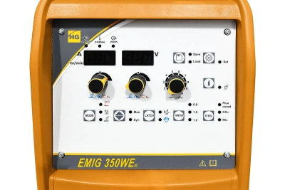 Сварочный полуавтомат HUGONG EMIG 350WE III (цифровой подающий) (без горелки и кабель-пакета) по ценам производителя в Казани с доставкой по всей России