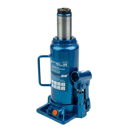 Домкрат гидравлический бутылочный, 10 т, H подъема 230-460 мм Stels купить в Москве с доставкой по всей России | ProtosMarket.ru