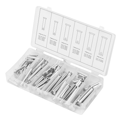 Набор штифтов с головкой и отверстием под шплинт, 60 предметов Сибртех купить в Москве с доставкой по всей России | ProtosMarket.ru