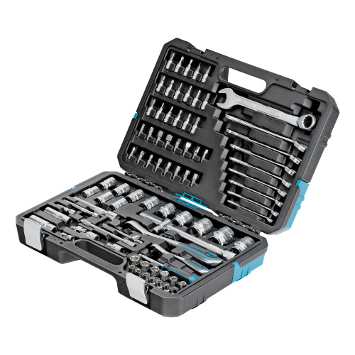 Набор инструментов, 1/4", 1/2", CrV, 120 зубьев, 82 предмета Gross купить в Москве с доставкой по всей России | ProtosMarket.ru
