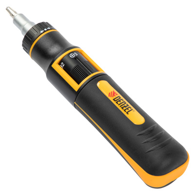 Отвертка реверсивная с револьверным механизмом, 11 шт, сталь S2  Denzel купить в Москве с доставкой по всей России | ProtosMarket.ru