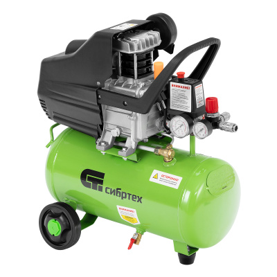 Компрессор воздушный КК-1100/22, 1, 1 кВт, 135 л/мин, 22 л, прямой привод, масляный Сибртех купить в Москве с доставкой по всей России | ProtosMarket.ru