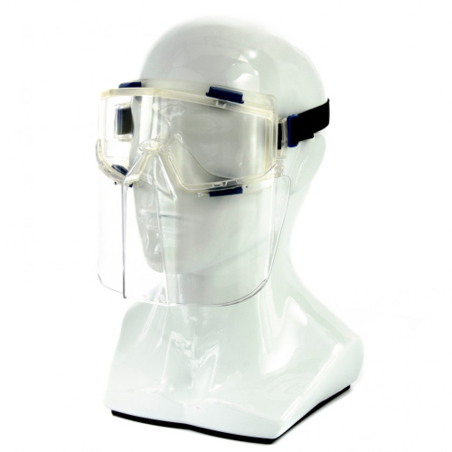 Очки защитные "Панорама" в комплекте со щитком Сибртех купить в Москве с доставкой по всей России | ProtosMarket.ru