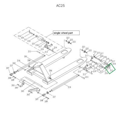 Соединительная пластина подвильных роликов гидравлических тележек DF25 купить в Москве с доставкой по всей России | ProtosMarket.ru