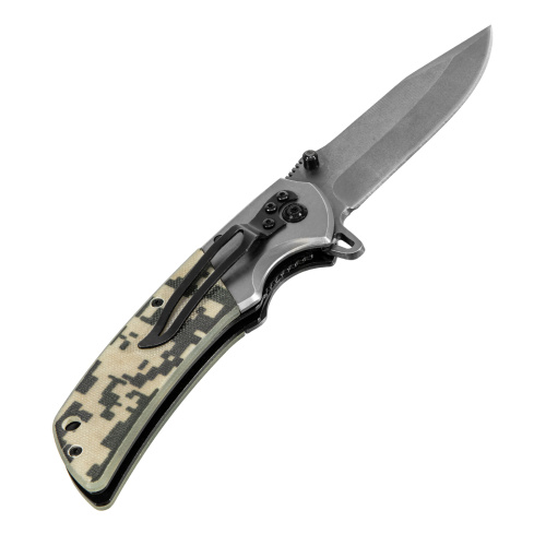 Нож складной, многоцелевой, системы Liner-Lock, с накладкой G10 на классической рукоятке Denzel купить в Москве с доставкой по всей России | ProtosMarket.ru