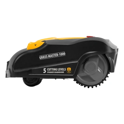 Робот-газонокосилка Grass Master 1000  1000м², 3Ач, 28V, LCD дисплей, Wi-Fi Denzel по ценам производителя в Казани с доставкой по всей России