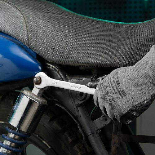 Ключ комбинированный, 16 мм, CrV, матовый хром Stels купить в Москве с доставкой по всей России | ProtosMarket.ru