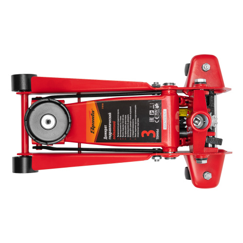 Домкрат гидравлический подкатной, 3 т, h подъема 130-465 мм Sparta купить в Москве с доставкой по всей России | ProtosMarket.ru