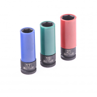 Набор головок ударных 6-гранных удлиненных для колесных дисков (17,19,21 мм) 1/2" 3 шт Stels купить в Москве с доставкой по всей России | ProtosMarket.ru