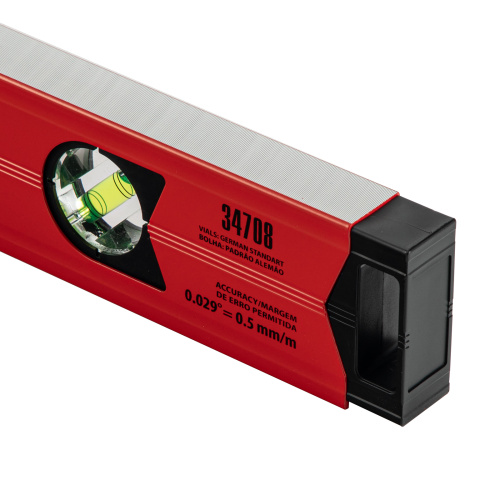 Уровень алюминиевый магнитный, 800 мм, фрезерованный, 3 глазка (1 зеркальный) усиленный Matrix по ценам производителя в Казани с доставкой по всей России