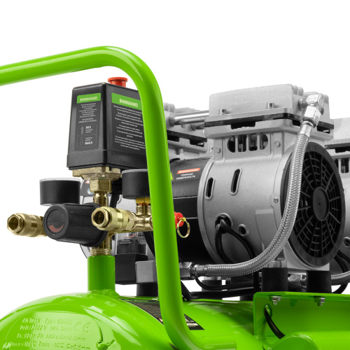 Компрессор безмаслянный малошумный МБ 2000/50, 2000 Вт, 50л, 300 л/мин Сибртех по ценам производителя в Казани с доставкой по всей России