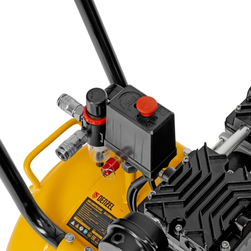 Компрессор безмасляный, малошумный DLS 1800/100,1800 Вт, 3x600, 100 л, 345 л/мин Denzel по ценам производителя в Казани с доставкой по всей России