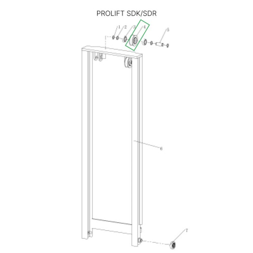 Ролик боковой цепи для штабелеров SDR 1533/1536/1545S/1645/1656/2036/2045, SDK по ценам производителя в Казани с доставкой по всей России